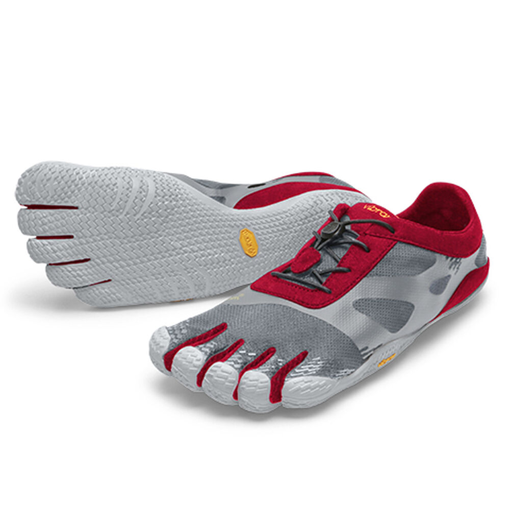 Vibram Fivefingers KSO EVO Mens Training Shoes Grey/Red Australia (SYJ241369)